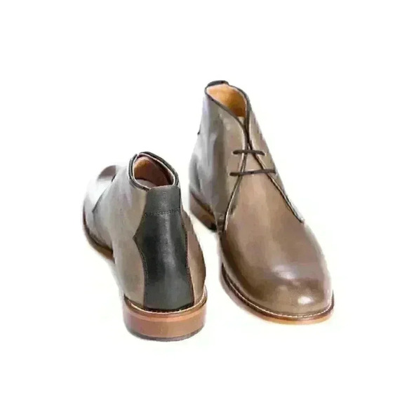 Penny Luck Visionary Falcon Gray Leather Chukka Boots Men's 9 M SAVE $89.00 - Picture 9 of 12
